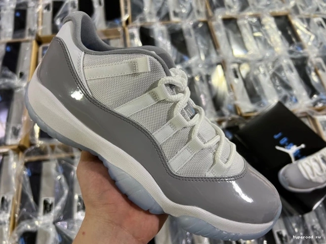 Grey Air Cement AV2187-140 Low Jordan 11 0703